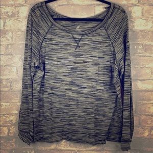 Black/Gray Long Sleeve T-Shirt XL
